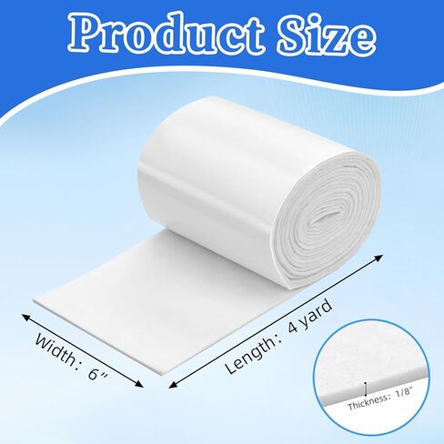 Felt Rolls with Adhesive Backing Orthopedic Felt Roll 1/8" Thick 6" x 4 yd Cushioning Sheet Padding with Adhesive Backing Rayon Blend Tape for Cushioning and Support in Saudi Arabia