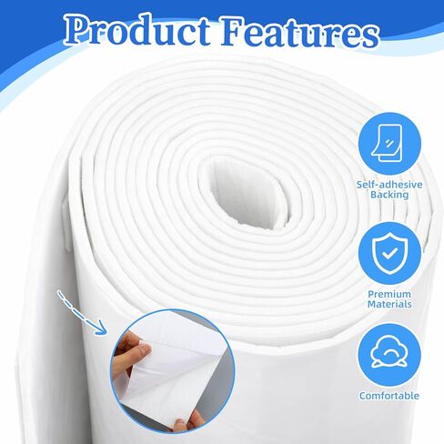 Felt Rolls with Adhesive Backing Orthopedic Felt Roll 1/8" Thick 6" x 4 yd Cushioning Sheet Padding with Adhesive Backing Rayon Blend Tape for Cushioning and Support in Saudi Arabia