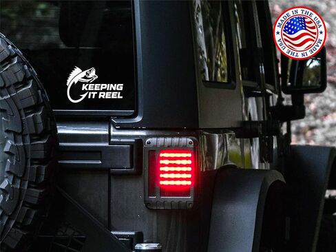 Sunset Graphics & Decals Keeping It Reel Decal Vinyl Car Sticker Fishing Hunting | Cars Trucks Vans Walls Laptop | White | 7 inches | SGD000419 in Kuwait