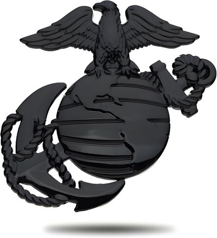 Marine Corps Stickers,3D Car Badge US MC EGA Decals for Car Truck Window,Laptop Helmet Water Bottle,Patriotic Military Vinyl Stickers,Gifts for Veterans Active Duty Marines in Saudi Arabia