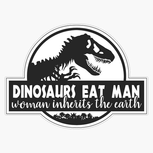 THATS IT! Dinosaurs Eat Man Stickers | Removable Decal Car Bumper | Indoor Outdoor Window Sticker | Vinyl Decal for Laptop, iPad | Waterproof & Long Lasting | TI – 380 in Saudi Arabia