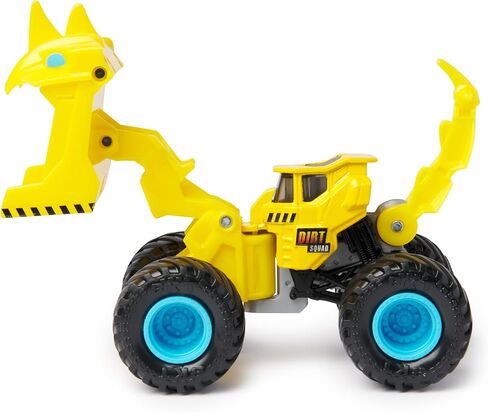Monster Jam, Official Scoopz Dirt Squad Dump Truck Monster Truck with Moving Parts, 1:64 Scale Die-Cast Vehicle Toys for Boys 3+ in Kuwait