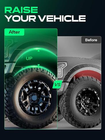 YHTAUTO طقم رفع التسوية الأمامية 2.5 بوصة مناسب لفورد رينجر 2019-2026 | دفع رباعي/دفع خلفي | فاصل دعامة فولاذية يرفع المقدمة بمقدار 2.5 بوصة | طقم تسوية التعليق عدد 2 مع الأجهزة in Kuwait