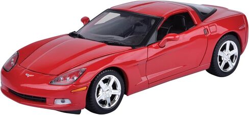 2005 Chevy Corvette C6 Coupe Red 1/24 Diecast Model Car by Motormax 73270 in Saudi Arabia
