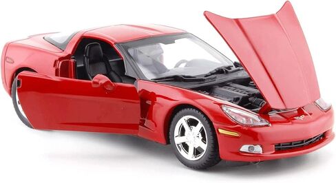 2005 Chevy Corvette C6 Coupe Red 1/24 Diecast Model Car by Motormax 73270 in Saudi Arabia