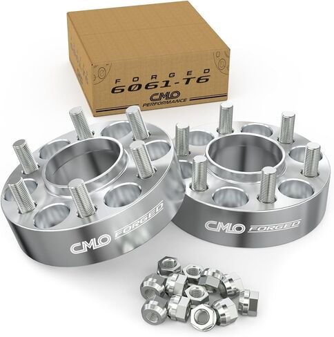 Customadeonly 6x120 to 6x139.7 Forged Wheel Adapters 1.5 Inch (38mm) | 2pcs | 66.9mm to 78.1mm Bore | 14x1.5 Studs | Fits Chevy Colorado, GMC Canyon to Mount 6x5.5 Wheels in Kuwait