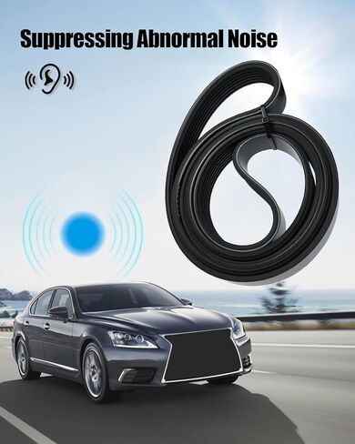 K070610 Serpentine Drive Belt Fit for Toyota Lexus Camry Highlander Sienna Avalon ES350 GS300 GS350 IS250 IS300 IS350 RC350 RX350, 61.02 Inch V-Ribbed Drive Belt, 7 Rib Engine Belt in Saudi Arabia