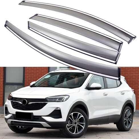 Wind Deflectors Rain Guards Compatible with 2020-2025 Buick Encore GX, Sun Shield Window Visor, Tape-On 4 pcs in Kuwait