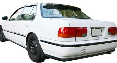 FREEMOTOR802 منحرف النافذة على الشريط يناسب 1990-1993 هوندا أكورد سيدان، واقيات المطر الجانبية للنافذة، منحرف الرياح، أقنعة التهوية، نمط نحيف، أكريليك ملون بالدخان، 4 قطع in Kuwait