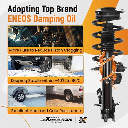 الدعامات الأمامية maxpeedingrods لنيسان سنترا 2013، 272948 272947 ممتص الصدمات دعامات كاملة مع مجموعة زنبركية ملفوفة 2 قطعة in Kuwait