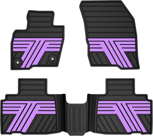 TTX LIGHTING Floor Mats Fit for Ford Edge 2015-2026, Custom Fit 1st & 2nd Row Rubber All Weather Waterproof Car Interior Protection Liners (Black) in Kuwait