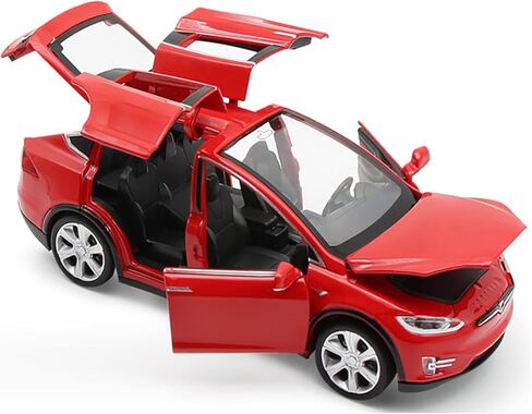 gidoyi Toy Car Model X, Pull Back Car Toys Alloy Vehicles with Lights and Sound 1:32 Scale Model Car (Red) in Saudi Arabia