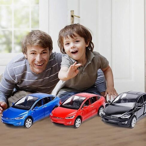 gidoyi Toy Car Model X, Pull Back Car Toys Alloy Vehicles with Lights and Sound 1:32 Scale Model Car (Red) in Saudi Arabia