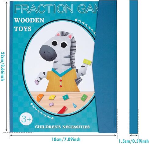 2026 New Magnetic Fraction Demonstration Book, Magnetic Fraction Tiles & Fraction Circles Set, Fraction Magnets for Teaching, A Hands-On Visual Fraction Learning Set in Kuwait