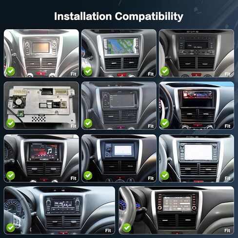 8-Core 6+128G Android 13 Car Stereo Radign Radio for 2008-2012 Subaru Forester Impreza WRX STI ، 9 '' 'HD Louch screen with wireless carplay & Android Auto ، AHD Backup Camera ، GPS Mavigation in Kuwait
