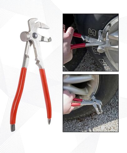 Wheel Balancer,Car Accessories Universal Tire Hammer,Automotive Tire Repair Tools Wheel Weight Pliers,Used to Adjust Clip-on Balancing Wheels Weights,Suitable for Most Cars,SUVs,Trucks in Kuwait