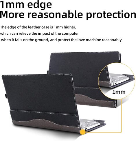 Laptop Case for HP OmniBook 5 Flip 2-in-1 Laptop 14-fp0000 14-fp0057nr 14"|OmniBook 5 Laptop Next Gen AI 14-hexxx[Not Other Models] PU Leather Protective Bag Detachable Shell (Dark Gray) in Kuwait
