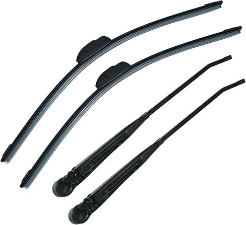 Front Windshield Wiper Arm and Blade Kit F1TZ17526AA Compatible with Ford F-150 F-250 1991-1996 Compatible with Ford F-350 1991-1997 Compatible with Ford Bronco 1991-1996 F4TZ17526A 42631（4 PCS） in Saudi Arabia