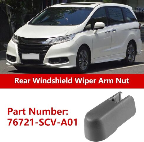الخلفية ممسحة زجاج أمامي الذراع الجوز غطاء غطاء لهوندا CR-V 2007-2011 ممسحة شفرة غطاء الذراع غطاء ل أكورا MDX 2007-2020 استبدال 76721-SCV-A01 1 قطعة أسود in Kuwait
