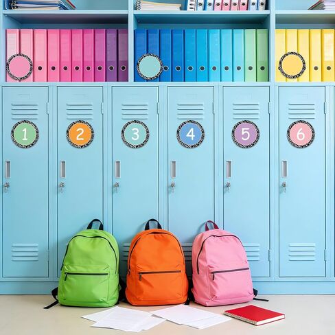 144Pcs Composition Notebook Classroom Floor Stickers Number Stickers Large Line up Number Marker Decals for Office Classroom Back to School Kindergarten Elementary Preschool Floor Party Supplies in Saudi Arabia