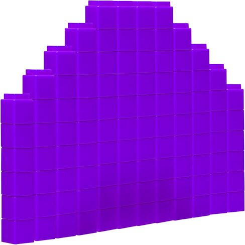 100 Pcs White Linking Cubes for Math Counting Cubes Manipulatives Plastic Counting Block Manipulative Classroom Learning Supplies for Educational Preschool Activities Boy Girl (White) in Saudi Arabia