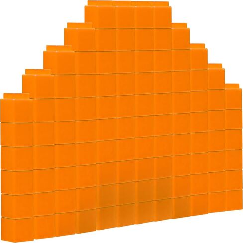 100 Pcs White Linking Cubes for Math Counting Cubes Manipulatives Plastic Counting Block Manipulative Classroom Learning Supplies for Educational Preschool Activities Boy Girl (White) in Saudi Arabia