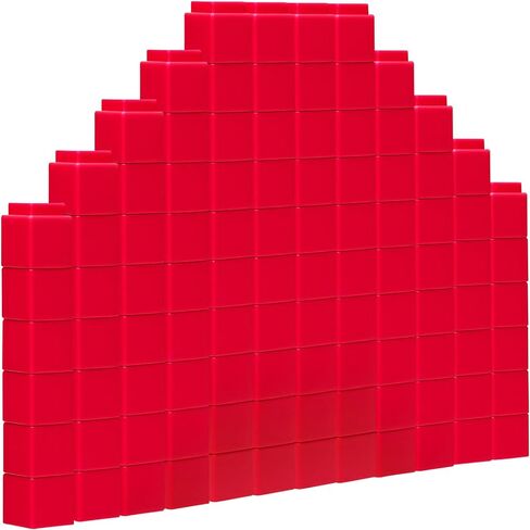 100 Pcs White Linking Cubes for Math Counting Cubes Manipulatives Plastic Counting Block Manipulative Classroom Learning Supplies for Educational Preschool Activities Boy Girl (White) in Saudi Arabia