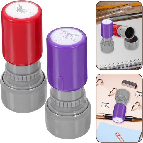 BESPORTBLE 2pcs Self-Inking Fake Mosquito Stamp Realistic Simulation Prank for Friends and Family Interactive Trick Prop for Fool S Day Birthday Holiday Fun in Kuwait