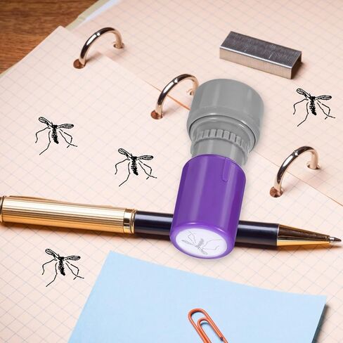 BESPORTBLE 2pcs Self-Inking Fake Mosquito Stamp Realistic Simulation Prank for Friends and Family Interactive Trick Prop for Fool S Day Birthday Holiday Fun in Kuwait
