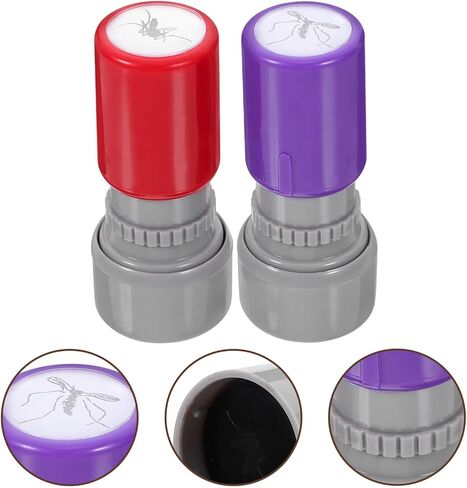 BESPORTBLE 2pcs Self-Inking Fake Mosquito Stamp Realistic Simulation Prank for Friends and Family Interactive Trick Prop for Fool S Day Birthday Holiday Fun in Kuwait