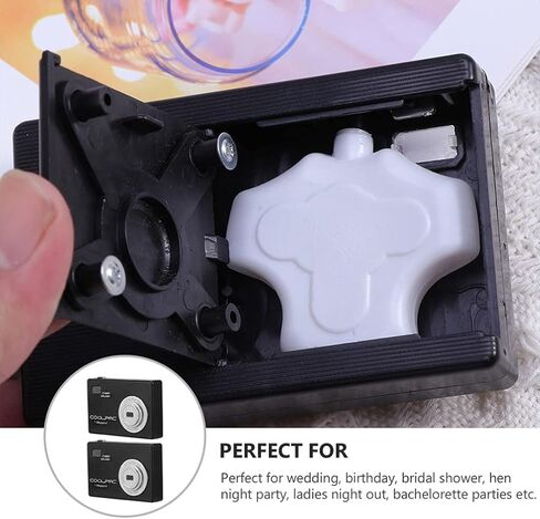 Toyvian 2pcs Water Camera Prank Spray Funny Water Trick Toys for Kids Party Favors Funny Gag Toys Black in Kuwait