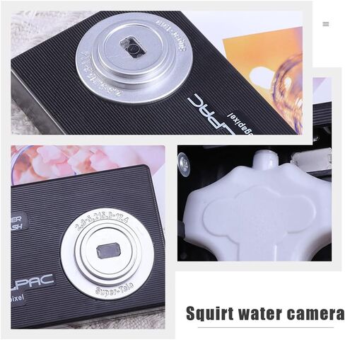 Toyvian 2pcs Water Camera Prank Spray Funny Water Trick Toys for Kids Party Favors Funny Gag Toys Black in Kuwait
