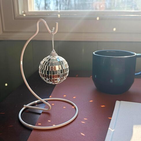 Desktop Disco Ball with Stand – Mini Mirror Ball Desk Ornament for Office, Bedroom & Party Decor – 6.5" Hanging Disco Ball in Saudi Arabia