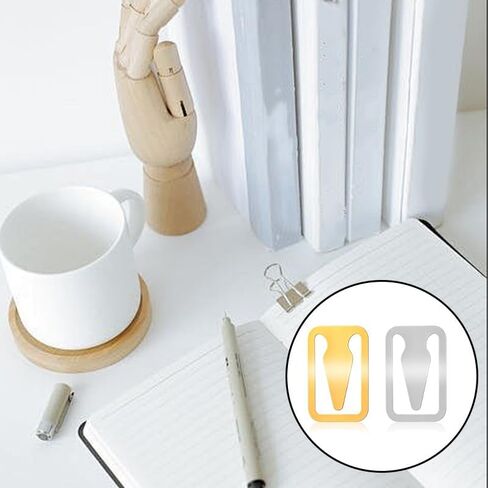 150 Pcs Metal Book Darts, Page Markers, Stainless Steel Thin Book Line Markers for Reading, Precision Bookmark Clips for Students, Teachers & Book Lovers (75 Gold & 75 Steel Color) in Kuwait