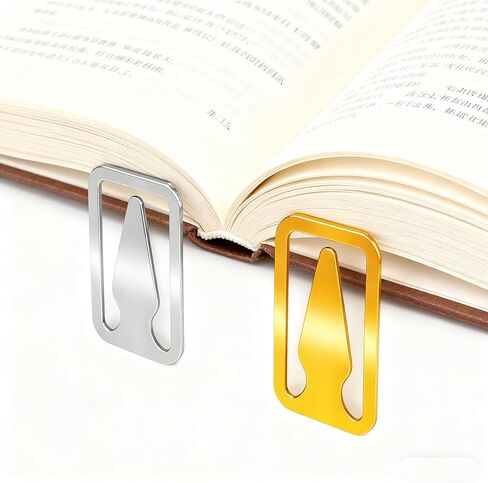 150 Pcs Metal Book Darts, Page Markers, Stainless Steel Thin Book Line Markers for Reading, Precision Bookmark Clips for Students, Teachers & Book Lovers (75 Gold & 75 Steel Color) in Kuwait