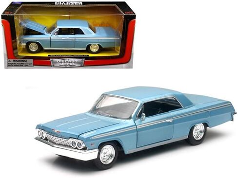 نيو راي 71843BL 1962 شيفروليه إمبالا SS أزرق 1/24 دييكاست موديل سيارة in Kuwait