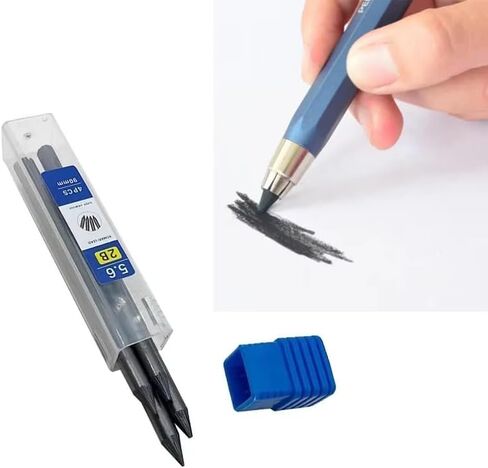 5Boxes 5.6mm Clutch Pencil Lead 2B 4B 6B 8B Coloured Refills for Mechanical Pencil Artists Drawing Painting Supply in Saudi Arabia