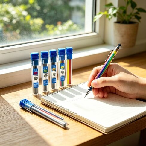 5Boxes 5.6mm Clutch Pencil Lead 2B 4B 6B 8B Coloured Refills for Mechanical Pencil Artists Drawing Painting Supply in Saudi Arabia