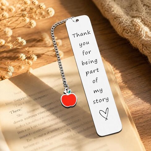 Kindergarten Preschool Teacher Gifts, End of Year Teacher Gifts Bookmark from Student, 2026 Teacher Appreciation Bookmark for Women, Principal Gift, Retirement Graduation Birthday Teachers Day Gift in Kuwait