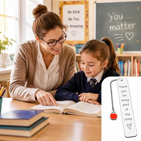 Kindergarten Preschool Teacher Gifts, End of Year Teacher Gifts Bookmark from Student, 2026 Teacher Appreciation Bookmark for Women, Principal Gift, Retirement Graduation Birthday Teachers Day Gift in Kuwait