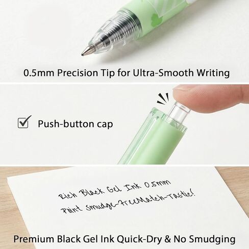 24 Pcs Cute Green Frog Stuff,12 Green Frog Pens and 12 Pads Frog Sticky Notes,Frog Gifts,Black Ink Ballpoint Pens for Birthday Party Back to School Student Gift Women Office School Supplies in Saudi Arabia