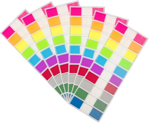 Sticky Tabs, 1000 Pcs Transparent Writable Page Notes Marker Tabs Colorful Tabs Flags for Notebooks Files Page Marking in Saudi Arabia