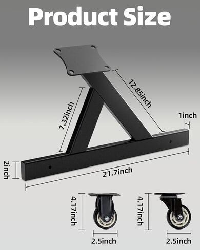 LSx Engine Stand, V8 Rolling Engine Stand, Supports Complete Engines & Transmissions, LS Engines Rolling Storage Stand with 3" Swivel Caster Wheels, 12" Ground Clearance, 2-Pcs, Black in Saudi Arabia
