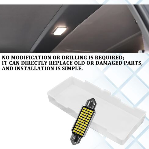 Interior Dome Light Lens Cover with White LED Bulbs, Roof Map Lamp Housing Compatible with Chevy S10 Blazer GMC Sonoma Jimmy Suburban 1982-2003 Standard Extended Cab, Replace OEM 336201 in Saudi Arabia
