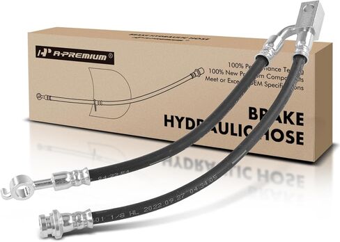 A-Premium Front Passenger Brake Hydraulic Hose Compatible with Select Infiniti Models - QX56 2011 2012 2013, QX80 2014 2015 2016 2017, 5.6L in Kuwait