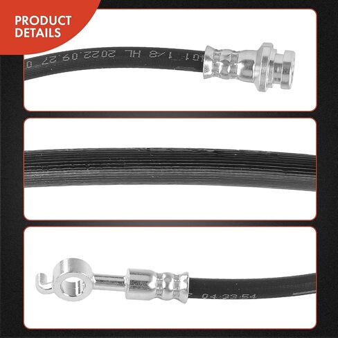 A-Premium Front Passenger Brake Hydraulic Hose Compatible with Select Infiniti Models - QX56 2011 2012 2013, QX80 2014 2015 2016 2017, 5.6L in Kuwait