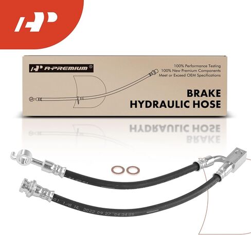 A-Premium Front Passenger Brake Hydraulic Hose Compatible with Select Infiniti Models - QX56 2011 2012 2013, QX80 2014 2015 2016 2017, 5.6L in Kuwait