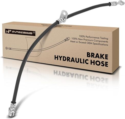 A-Premium Front Driver Brake Hydraulic Hose Compatible with Select Toyota Models - Celica 2000 2001 2002 2003 2004 2005 L4 1.8L - Replace# 9094702C24 in Kuwait