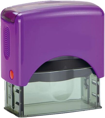 Delaware Notary Seal Embosser and Stamp Bundle | Premium Purple Embosser and Hubco Rectangular Purple S-844 Self Inking Stamp in Kuwait
