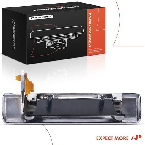 A-Premium Front Left Driver Side Exterior Door Handle Compatible with Chevrolet Celebrity, Cavalier & Buick Century, Skylark & Cadillac Cimarron & Oldsmobile Cutlass Ciera & Pontiac Grand Am, Chrome in Kuwait